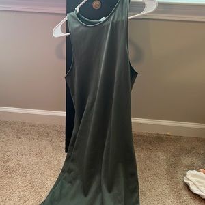 H&M army green above knee dress, size M